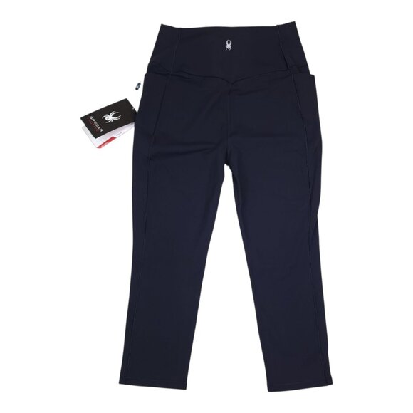 Spyder Active Womens L 4-Way Stretch Fabric Soft Pants With Reflective Trim - Picture 1 of 11